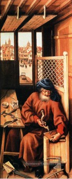  été - St Joseph représenté comme un charpentier médiéval Robert Campin